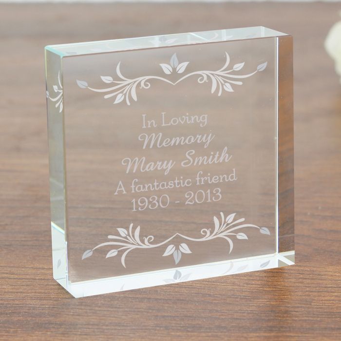 Personalised Large Religious Occasion Crystal Token